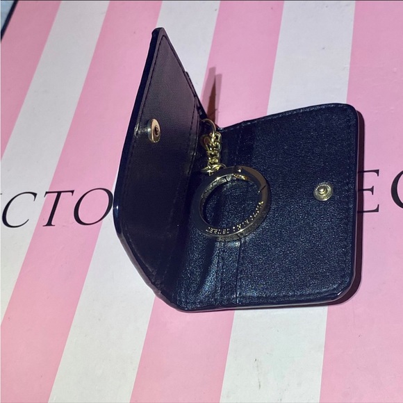 Victoria's Secret Foldable Card-Case ID Holder Keychain Wallet NEW - Picture 4 of 6